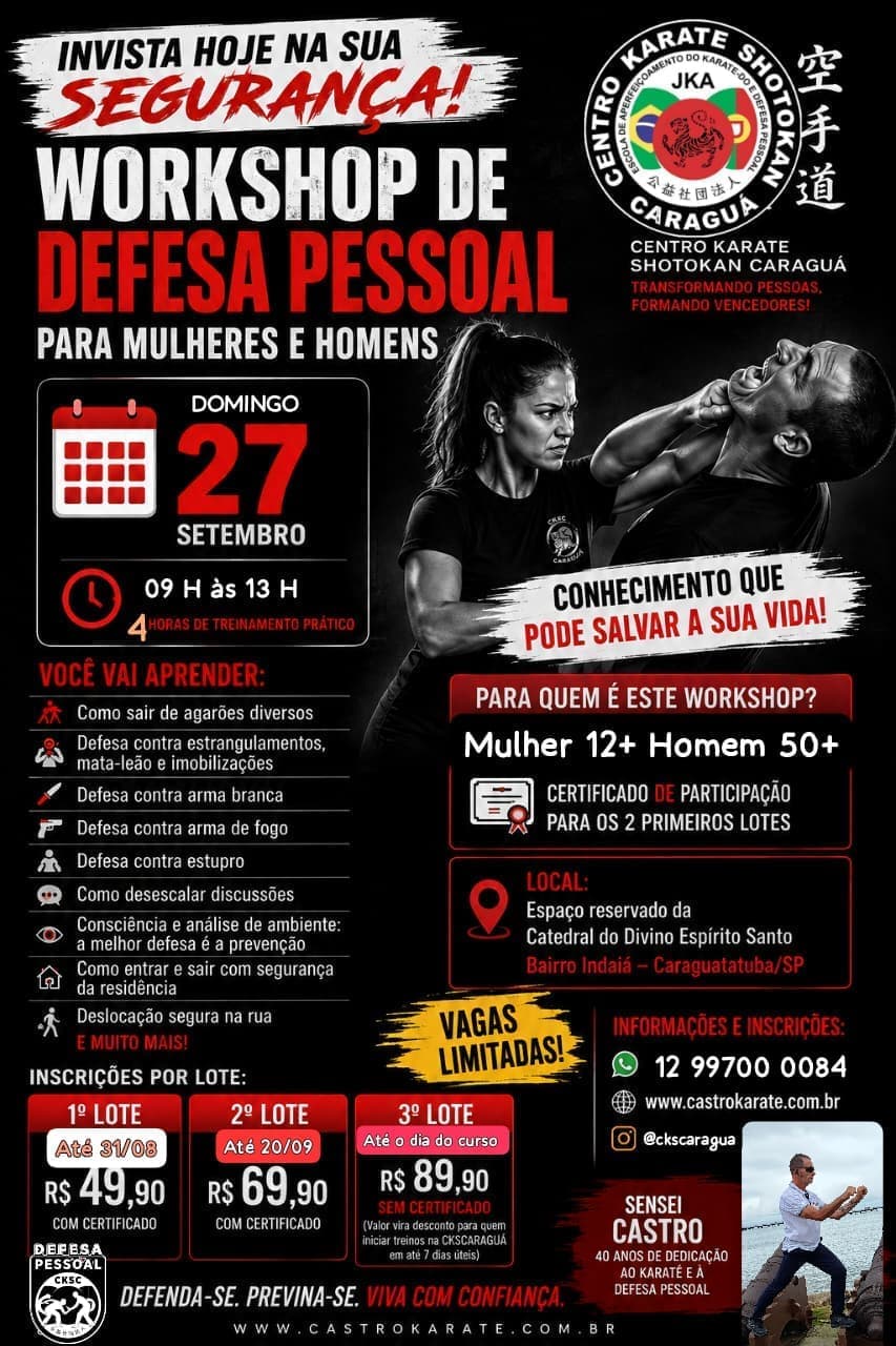 Workshop de DEFESA PESSOAL